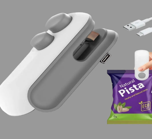 Automatic Portable Mini Bag Sealer & Cutter (2-in-1 Handheld Heat Sealer)